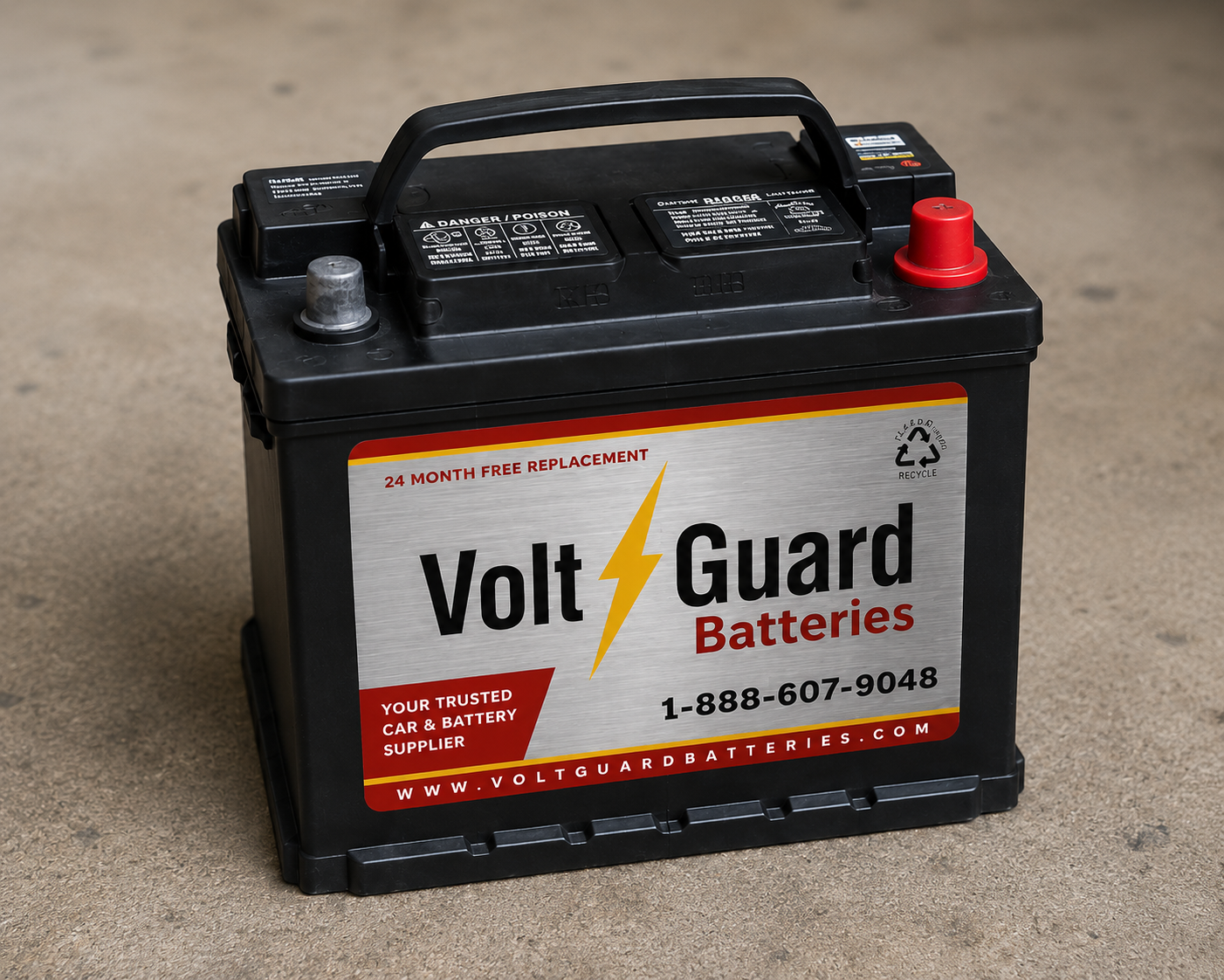 Group 48 Automotive Battery – Maintenance Free Wet Cell, 750 CCA, 940 CA, 70Ah